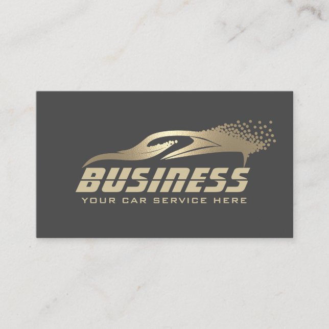 Cartão De Visita Desanexação Automática de Lava Dourada e Cinza de  (Frente)