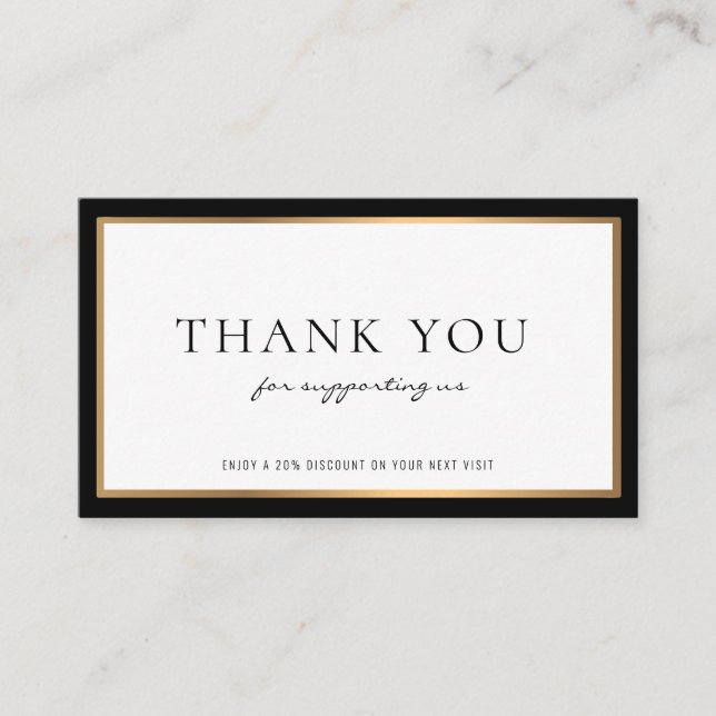 Cartão De Visita desconto profissional moderno (Frente)