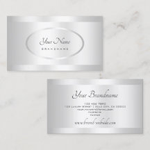 Desdecoração de Detalhes do Oval Silver Shimmering