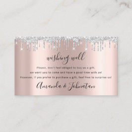 Cartão De Visita Desejo Bem Para A Cinza De Rosa De Dente De Casame