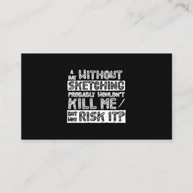 Cartão De Visita Desenhando Artistas de Tinta de Desenho de Lápis d (Frente)
