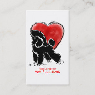 Cartão De Visita Desenho da caniche