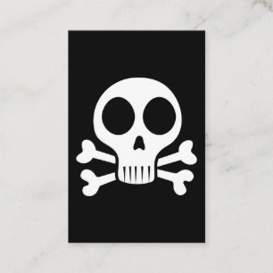 Cartão De Visita Desenho de Caveira Pirata