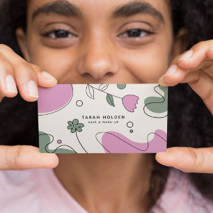 Cartão De Visita Desenho de linha Abstrato moderno