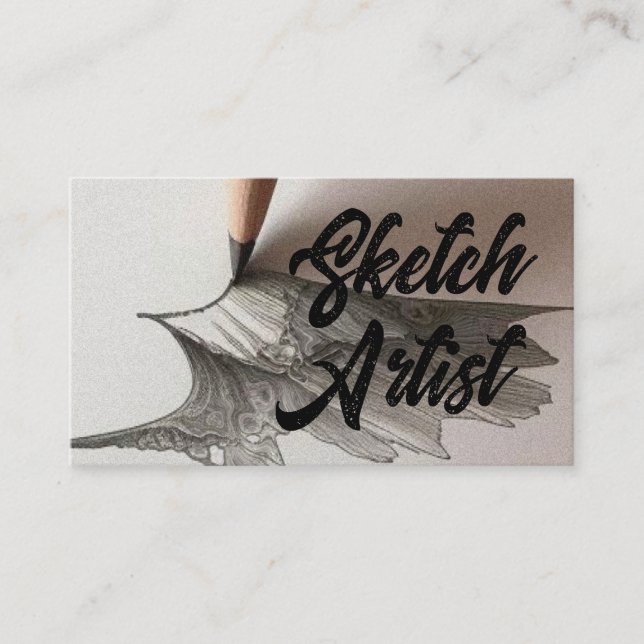 Cartão De Visita Desenho do Artista de Desenho (Frente)