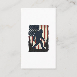 Cartão De Visita Desenho Vetorial Floresta da Bandeira Americana Bi
