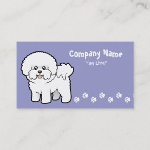 Cartão De Visita Desenhos animados Bichon Frise