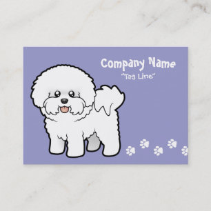 Cartão De Visita Desenhos animados Bichon Frise