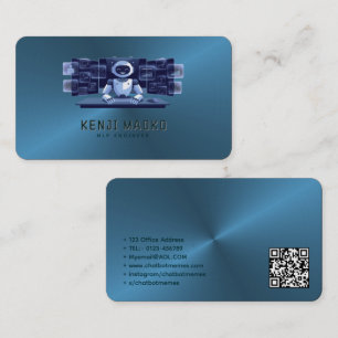 Cartão De Visita Desenvolvedor de Chatbot Engenheiro de IA Conversa