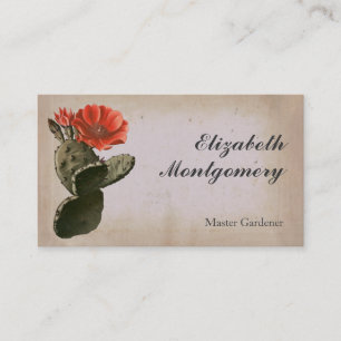 Cartão De Visita Desert Cactus Flower Professional