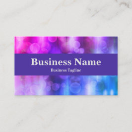 Cartão De Visita Design abstrato dos círculos rosa e roxo modernos