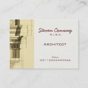 Cartão De Visita Design da arquitetura gótico do ~ do arquiteto