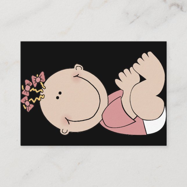 Cartão De Visita Design da baby-sitter (Frente)