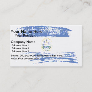 Cartão De Visita design da bandeira salvadorenha Legal