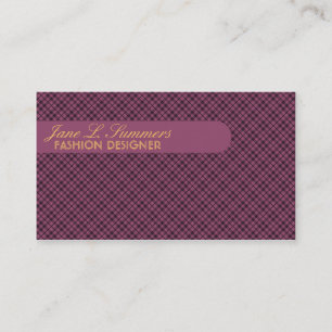 Cartão De Visita Design de Argyle (profundamente - roxo)