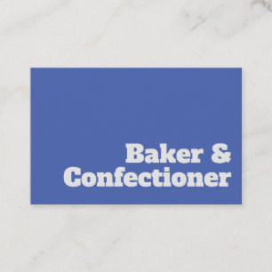 Cartão De Visita Design de Baker & Confeccionador Negrito e Limpo