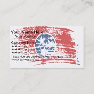 Cartão De Visita design de bandeira do Legal Tennessee
