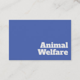 Cartão De Visita Design de Bem-Estar dos Animais Negrito e Claro