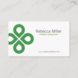 Cartão De Visita Design de CLOVER em VERDE