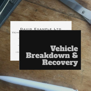 Cartão De Visita Design de Divisão e Recuperação de Veículos Negrit