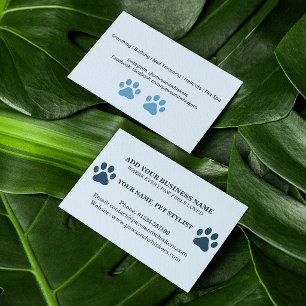 Cartão De Visita Design de Higiene Personalizada para Cães e Animai