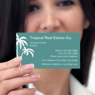 Cartão De Visita Design de Imóveis Tropicais