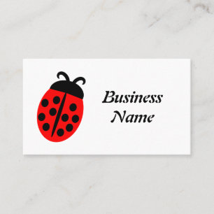 Cartão De Visita Design de Ladybug