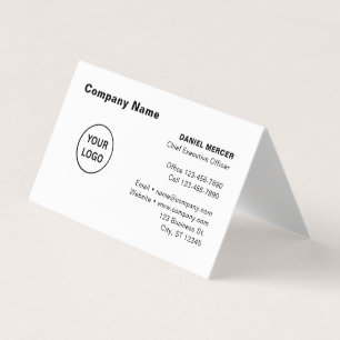 Cartão De Visita Design de Logo Profissional Moderno