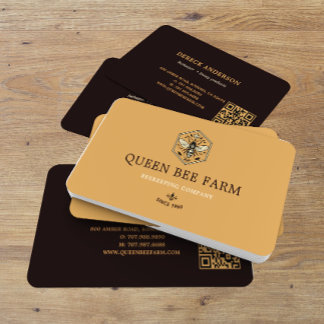 Cartão De Visita Design de Logotipo de Apicultura Apiário Mel