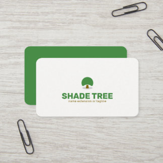 Cartão De Visita Design de Logotipo de Árvore Sombreada | Cor Editá