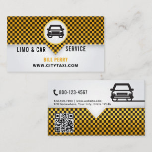 Cartão De Visita Design de logotipo de serviço de limusine e carro