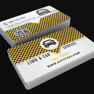 Cartão De Visita Design de logotipo de serviço de limusine e carro