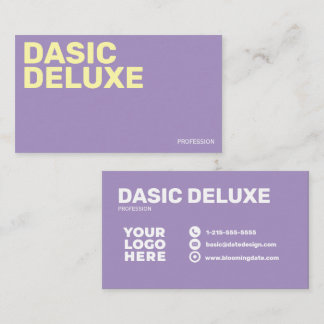 Cartão De Visita Design de Logotipo Personalizado Minimalista
