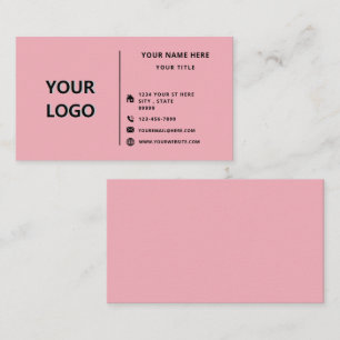 Cartão De Visita Design de logotipo profissional moderno personaliz