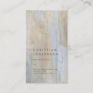 Cartão De Visita design de madeira