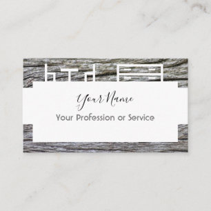 Cartão De Visita Design de madeira para interiores e móveis!