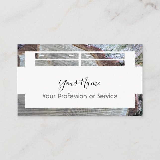 Cartão De Visita Design de madeira para interiores e móveis! (Frente)