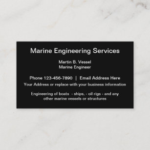 Cartão De Visita Design de Núcleo Negro de Serviços de Engenharia M
