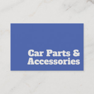 Cartão De Visita Design de peças e acessórios para automóveis em