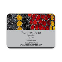 Design de snakeskin impresso, 3,5" x 2,0"