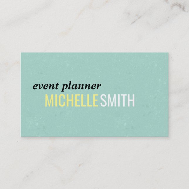 Cartão De Visita Design de texto // Mensagem (Frente)