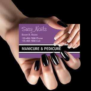 Cartão De Visita Design de unhas de manicure Beauty Nails