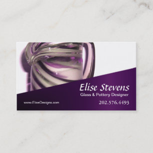 Cartão De Visita Design de vidro de "Glassique" -, desenhista da
