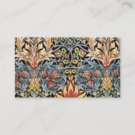 Cartão De Visita Design de William Morris Snakeshead