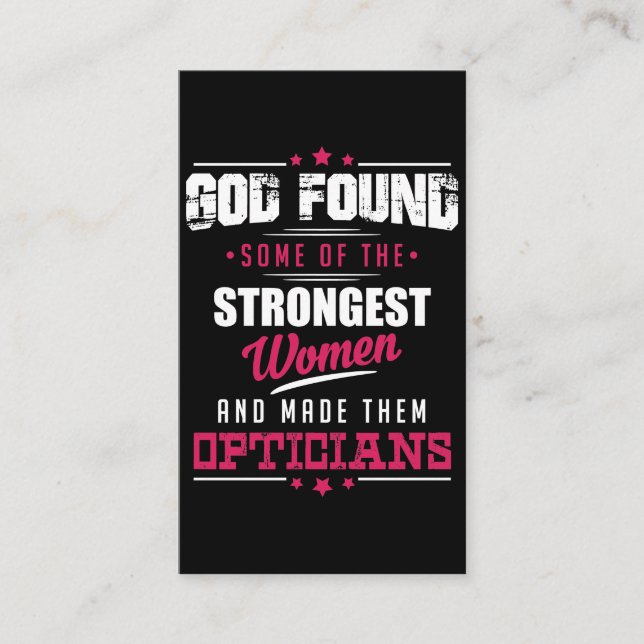 Cartão De Visita Design divertido feito deus da profissão dos (Frente)