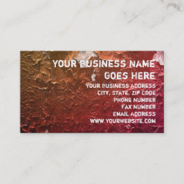 Cartão De Visita Design do Grunge do vintage da pintura da casca do