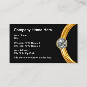 Cartão De Visita Design do joalheiro