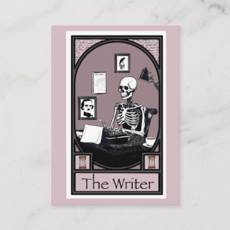 Cartão De Visita Design do Tarot "O Escritor"