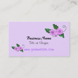 Cartão De Visita Design Floral Empresarial Elegante