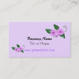 Cartão De Visita Design Floral Empresarial Elegante